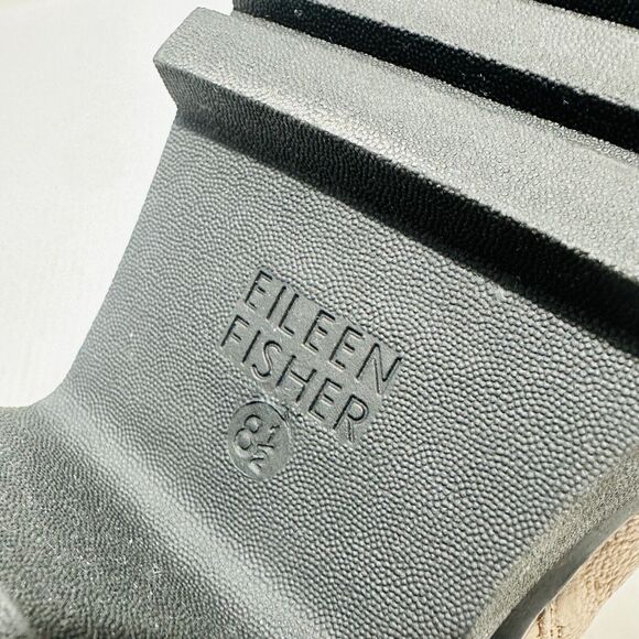 Eileen Fisher Kard Womens 8.5 Ankle Bootie Brown Nubuck Side Zip Block Heel NWOB - Picture 11 of 15